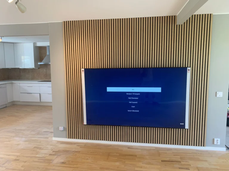 TV montera träpaneler